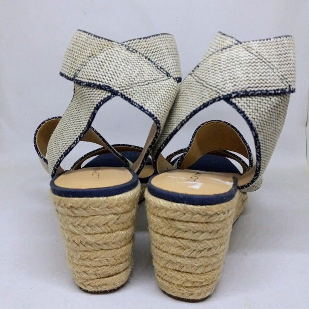 Lucky Brand Mindara Size 8 Woven Espadrille Wedge-Elastic Ankle Band-Jute-NWOT - Picture 5 of 9